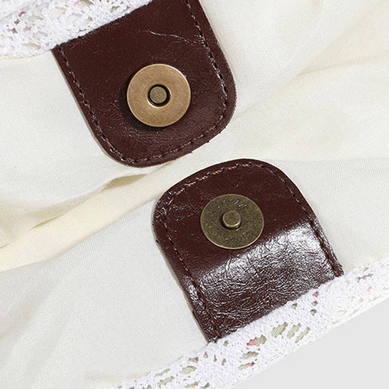Floral Patchwork Lace Trim Tote Bag 8CW6BBG94 - Baycreek & Co