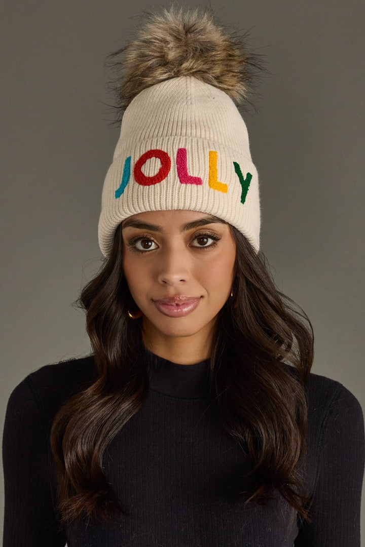 Jolly Knit Pom Hat
