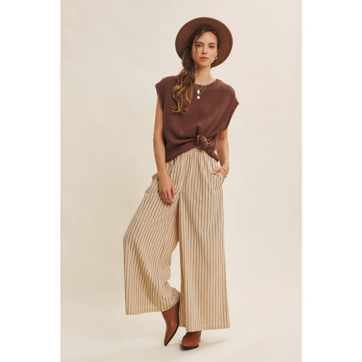 ENDLESSLY WEARABLE STRIPED CORDUROY COMFY WIDE-LEG PANTS - Baycreek & Co