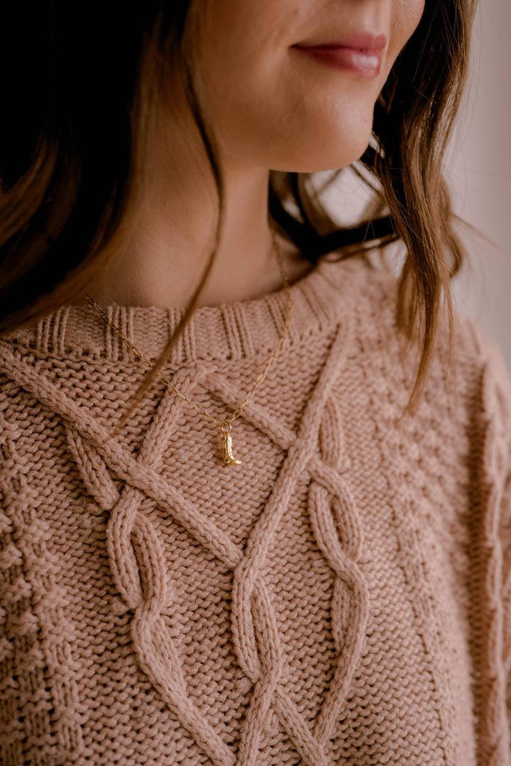 Boot Charm Necklace