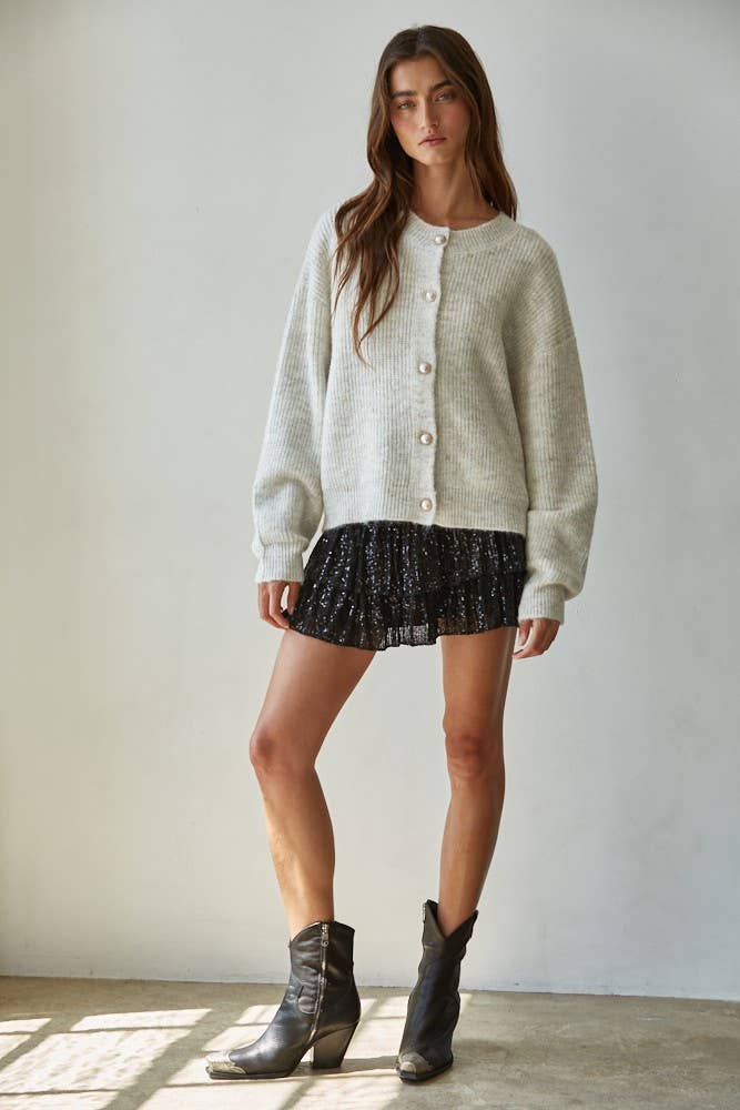 Pearl Button Cardigan