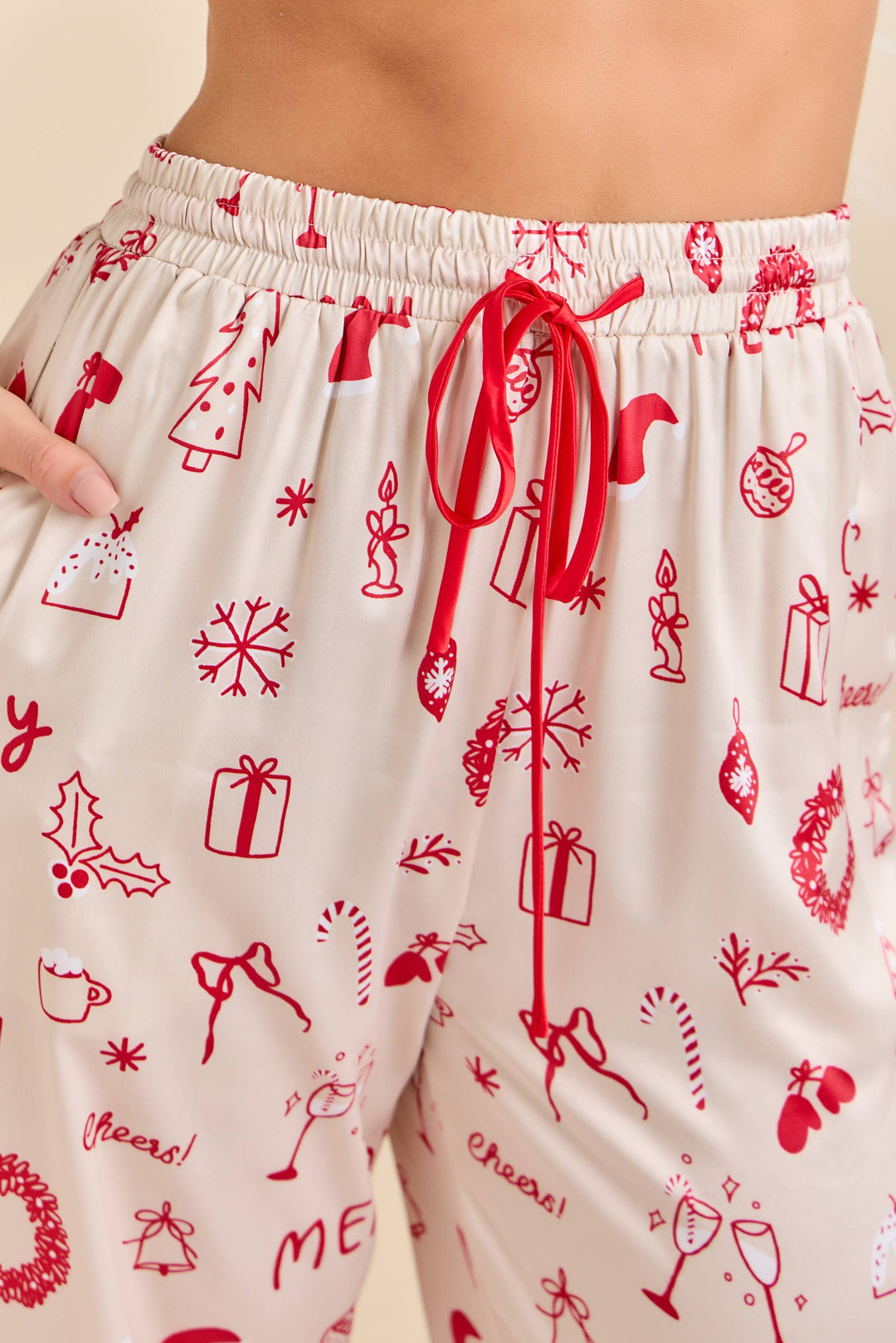 Cheerful Holiday Pajama Set