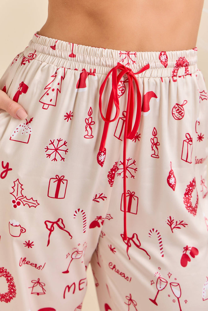 Cheerful Holiday Pajama Set