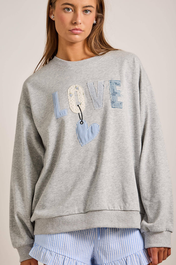 Love Patch Sweatshirt - Baycreek & Co