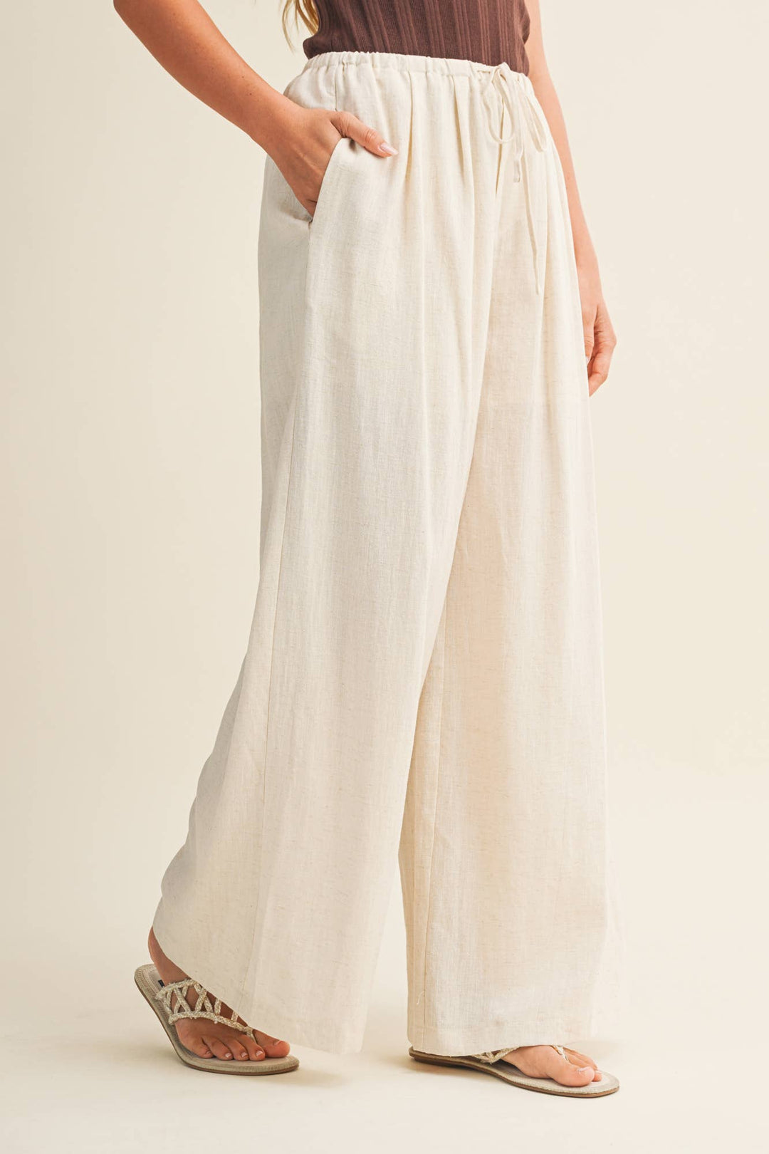 Lacy Linen Bottoms - Baycreek & Co