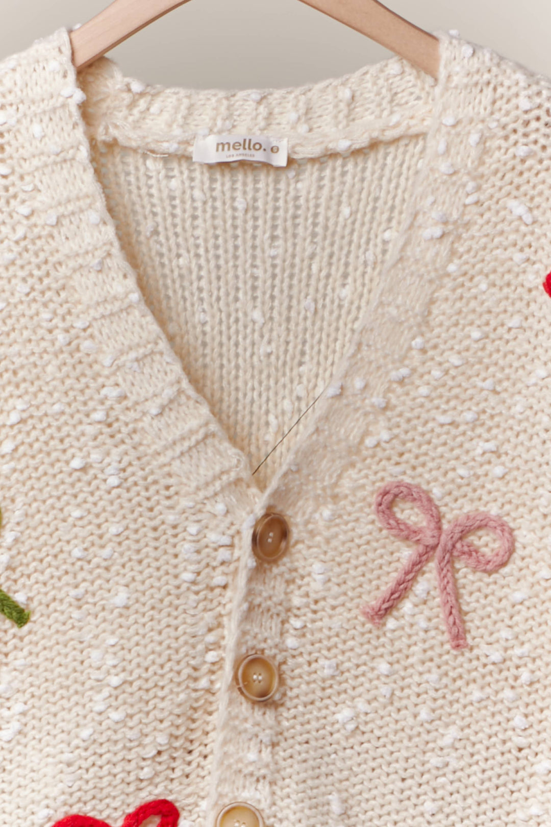 Tinsel Bow Cardigan