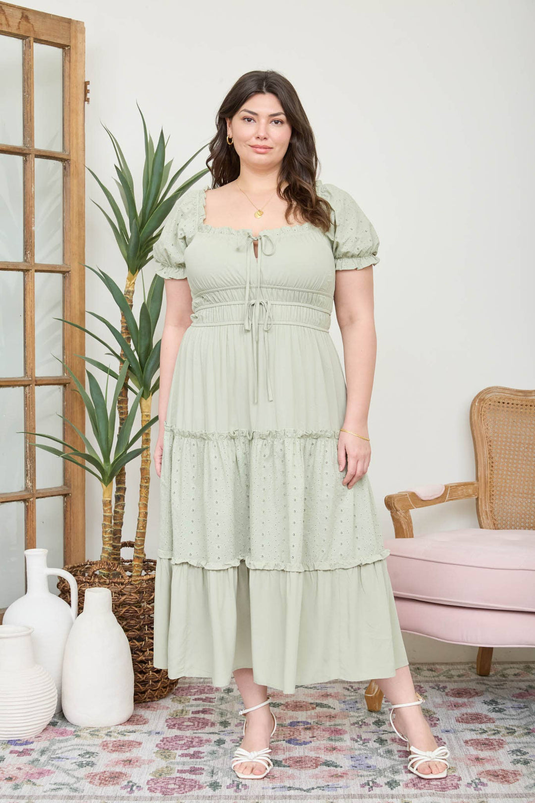 Plus River Front Dress - Baycreek & Co