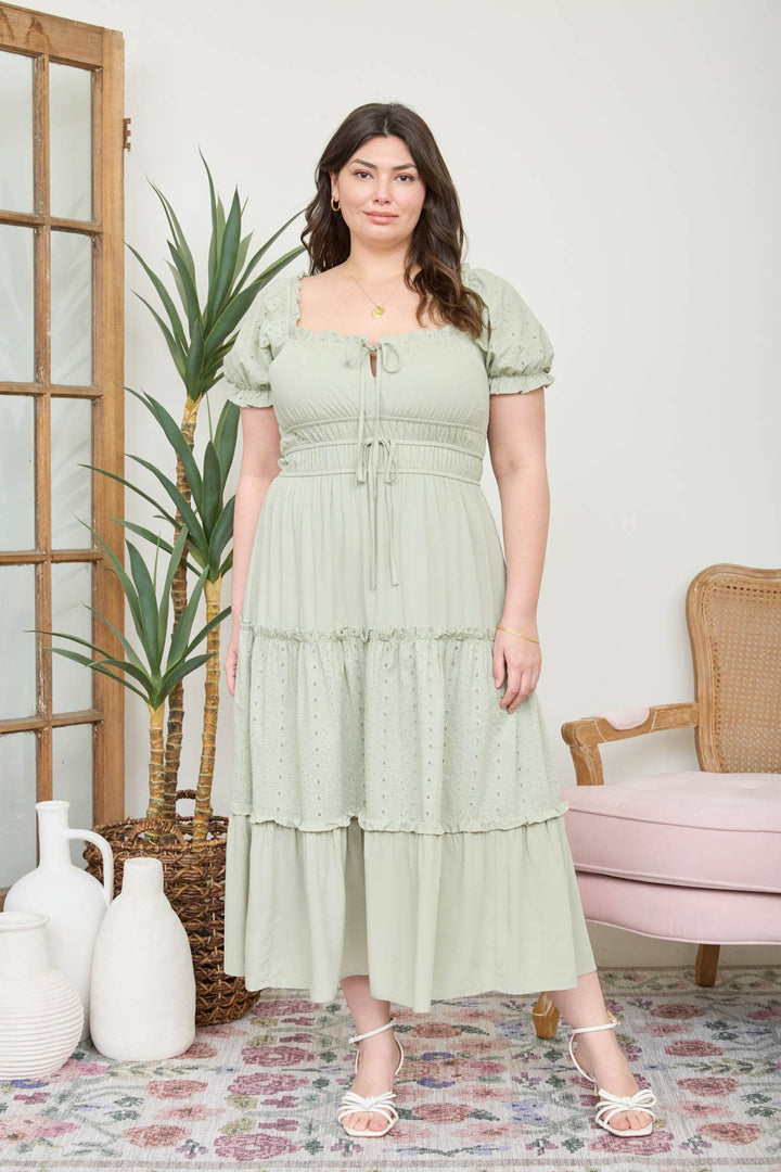 Plus River Front Dress - Baycreek & Co