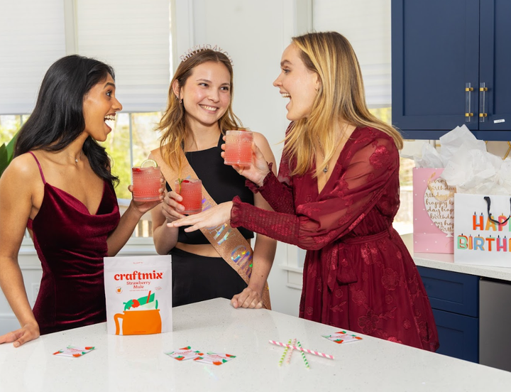 Strawberry Mule Cocktail/Mocktail Mixer