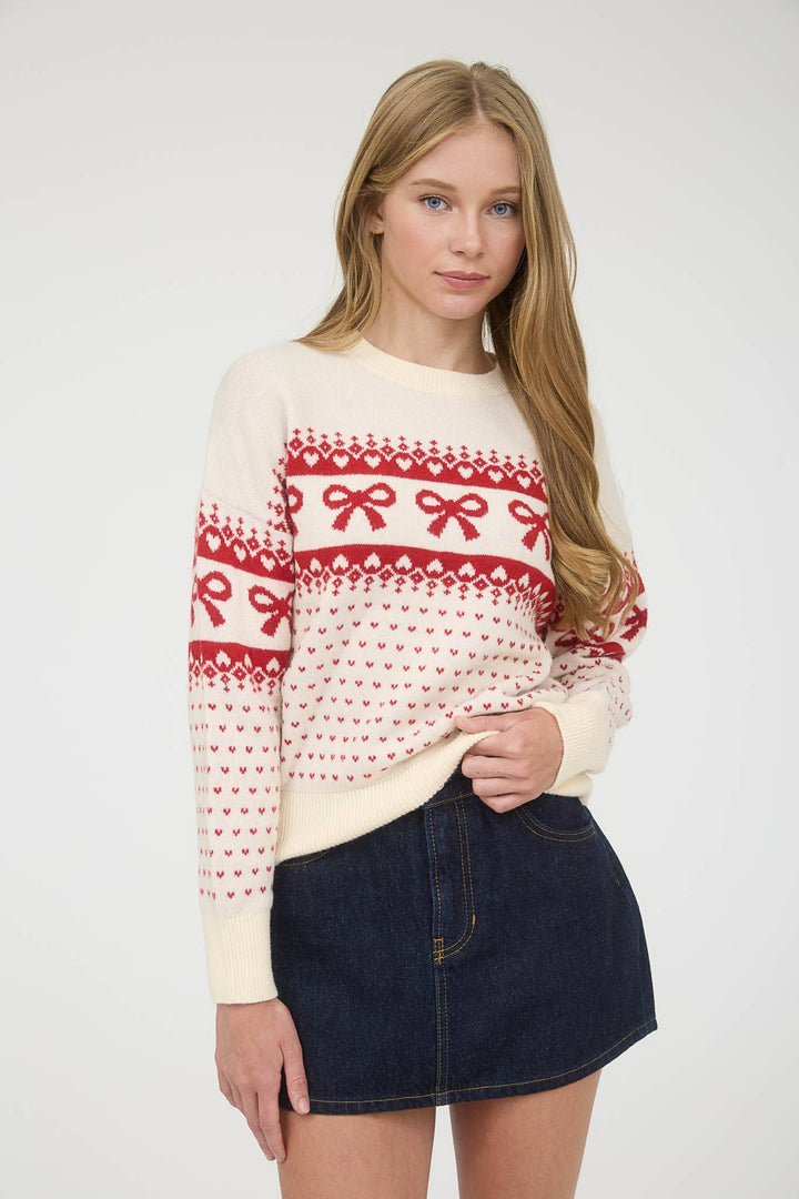 Jacquard Knit Sweater