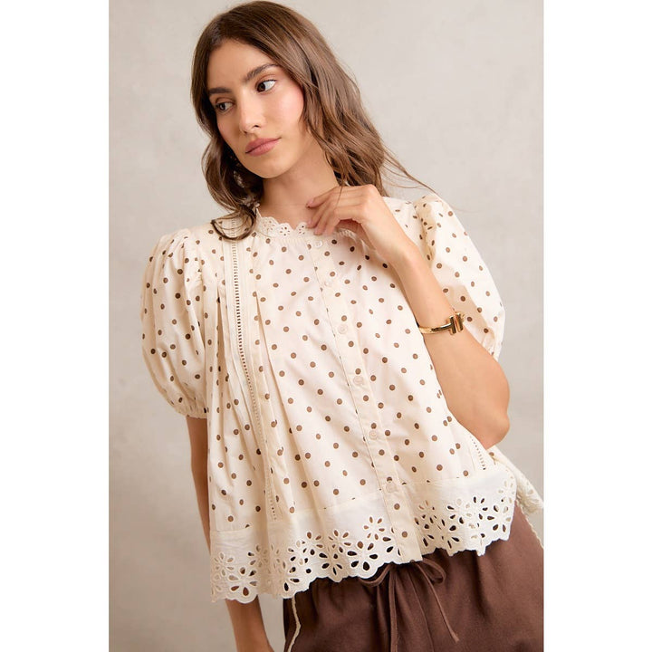 PRESALE Polka Dot Lace Blouse