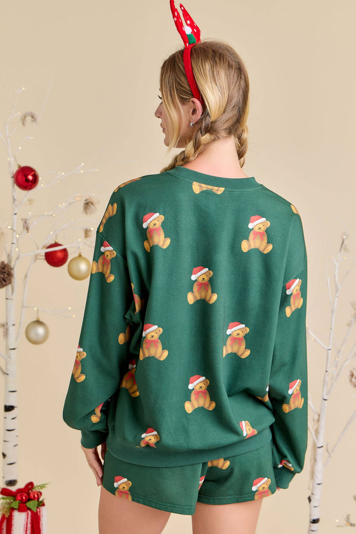 Santa Teddy Holiday Lounge Set