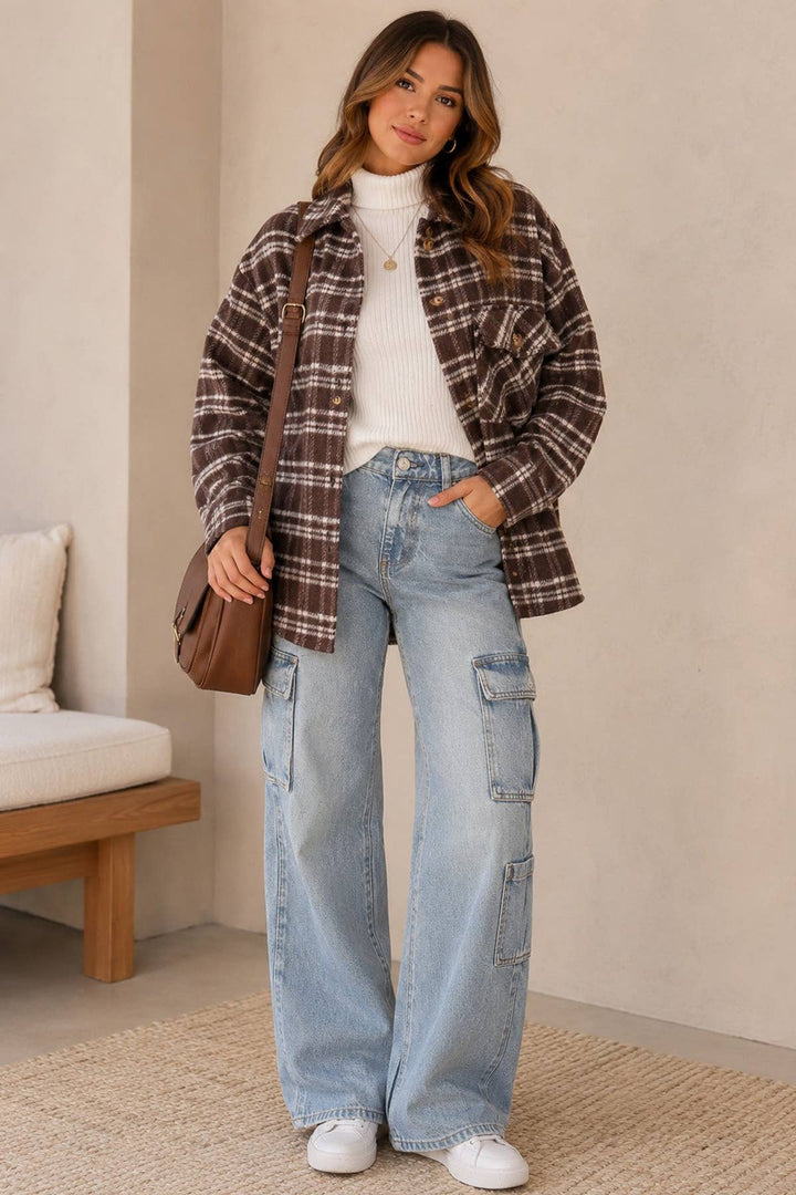 Marlowe Plaid Shacket - Baycreek & Co
