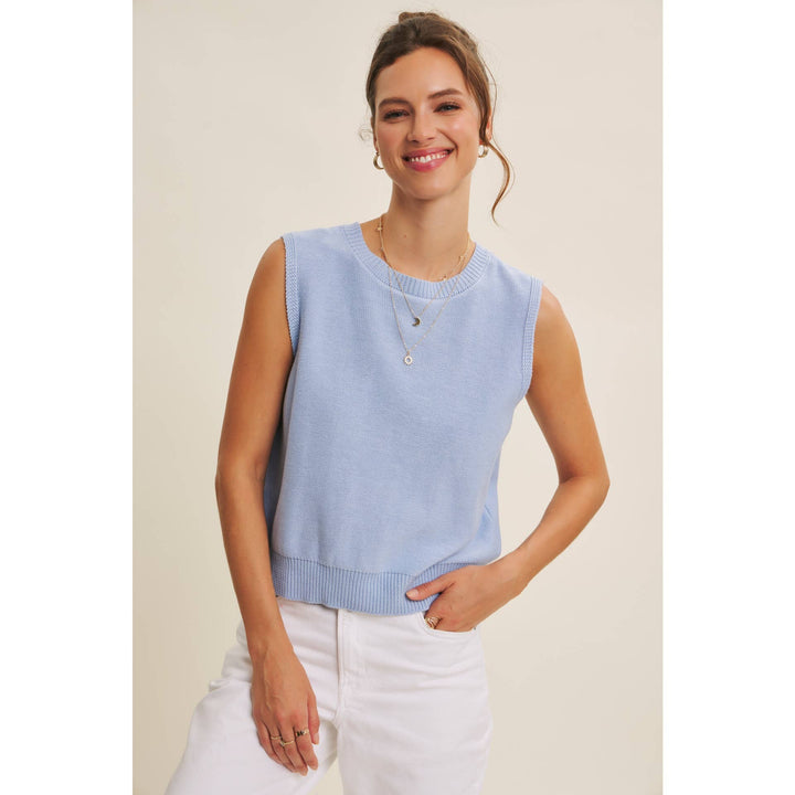 UNEXPECTED TWIST CONTRAST BOW BACK SWEATER TOP - Baycreek & Co