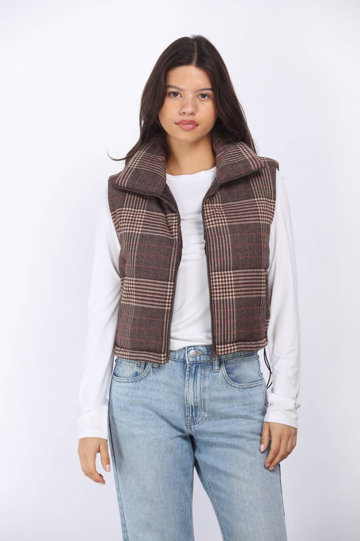 Plaid Lovers Vest - Baycreek & Co