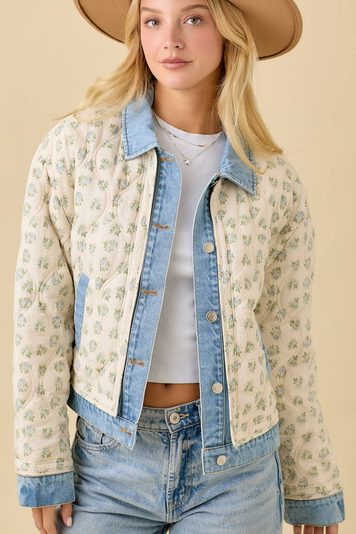 Willow Quilted Denim Jacket