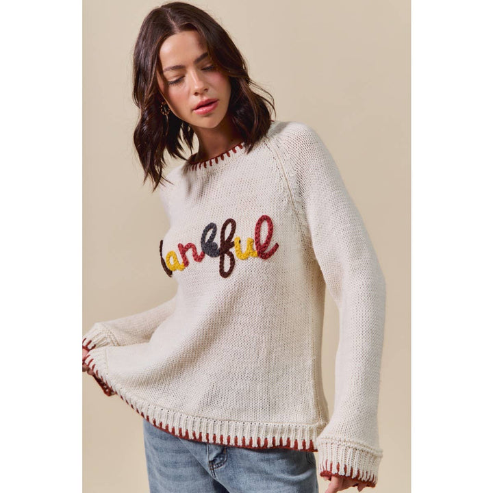 “Thankful” Sweater - Baycreek & Co