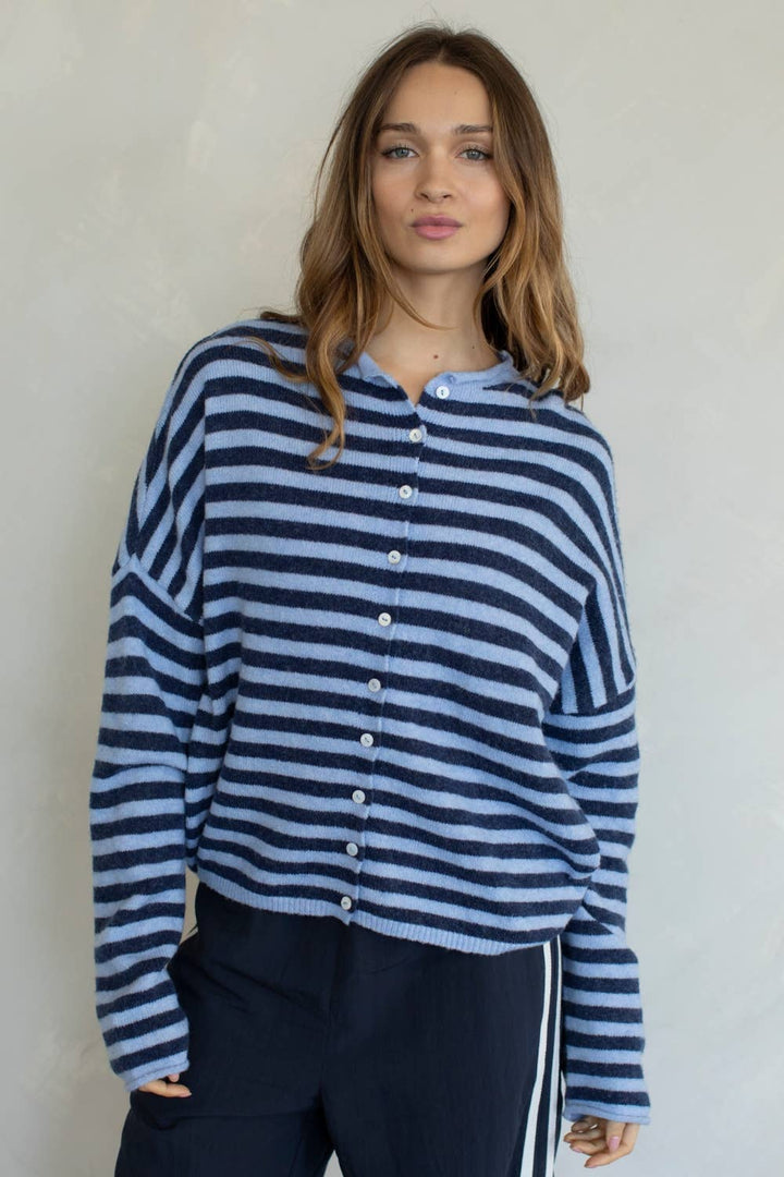Piper Cardigan - Striped - Baycreek & Co