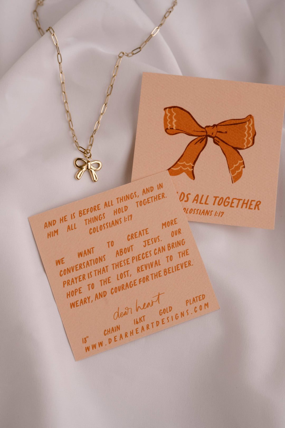 Bow Charm Necklace