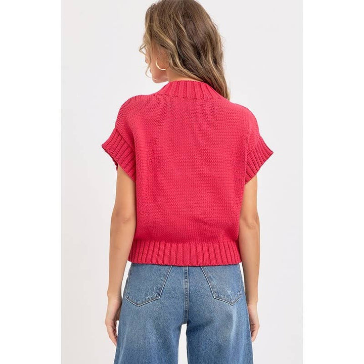 Valentine Mock Neck Sweater