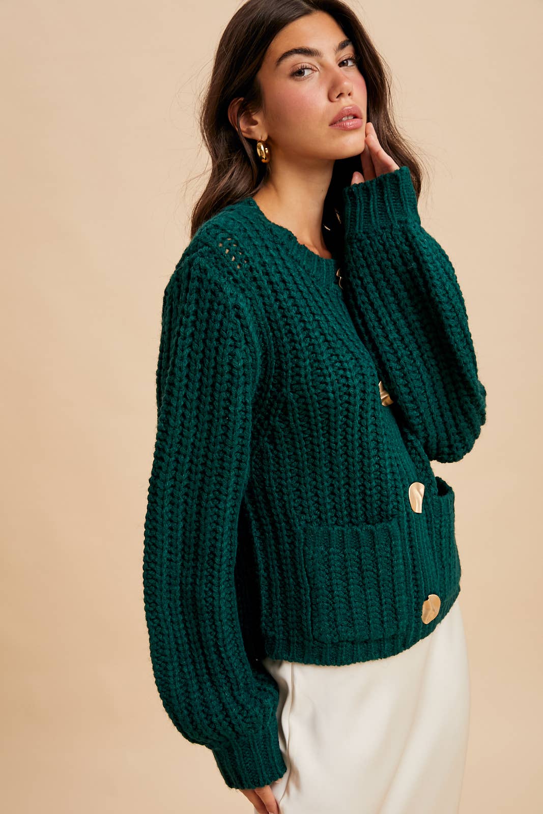 Evergreen Chunky Cardigan