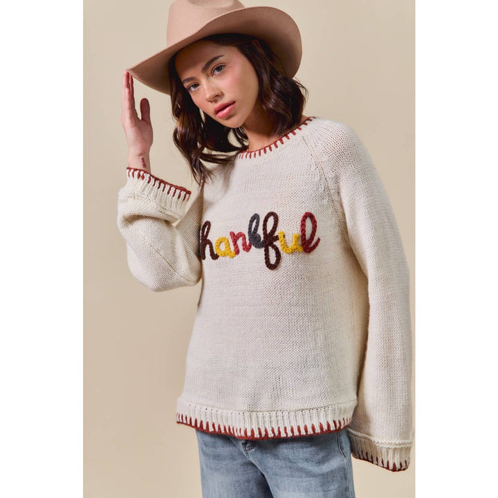 “Thankful” Sweater - Baycreek & Co