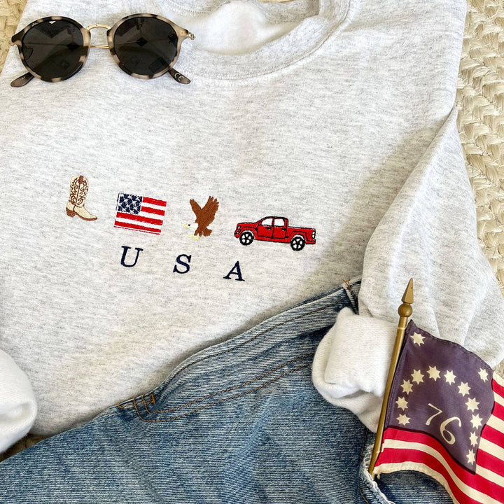 USA Icons Crewneck