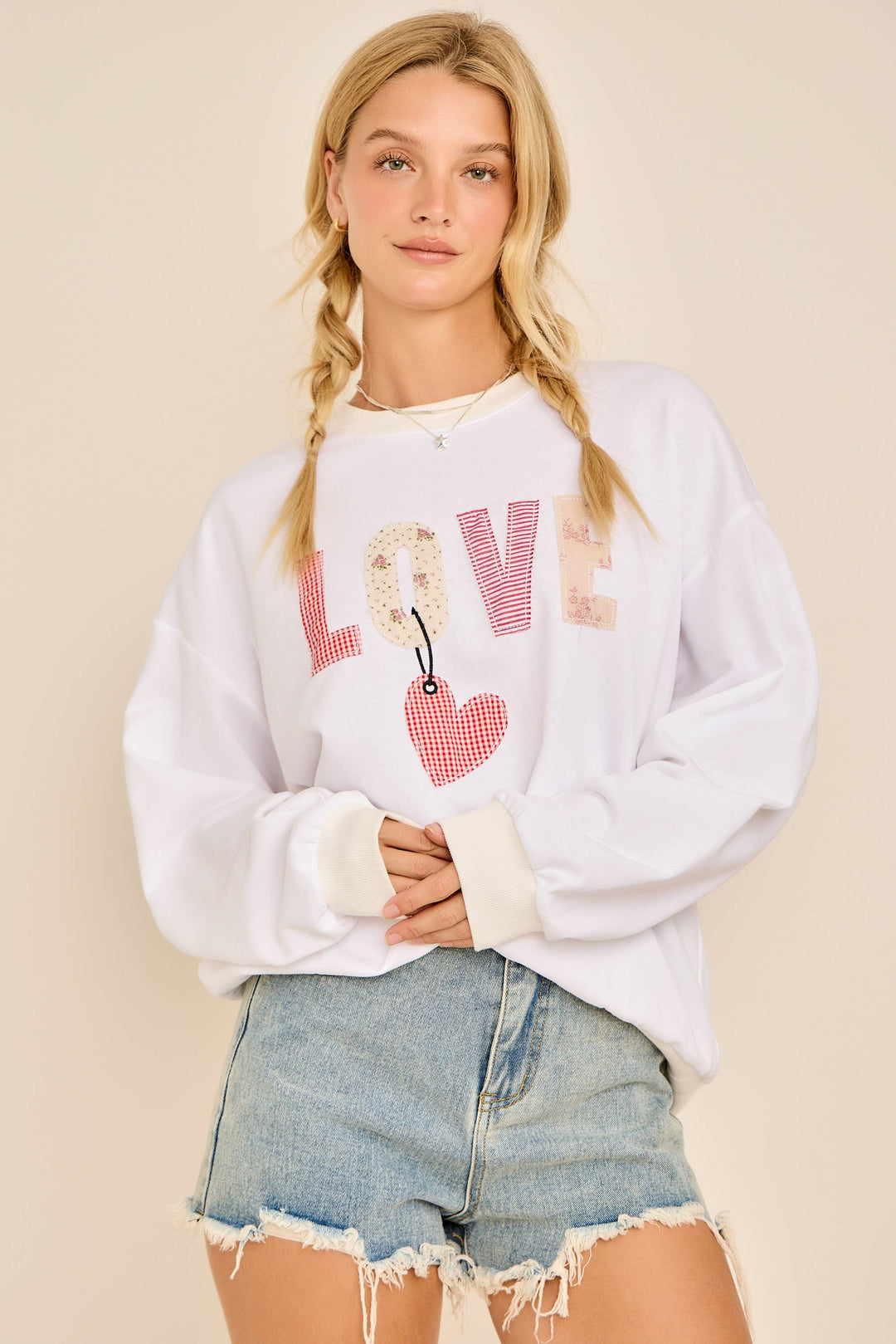 Love Patch Sweatshirt - Baycreek & Co