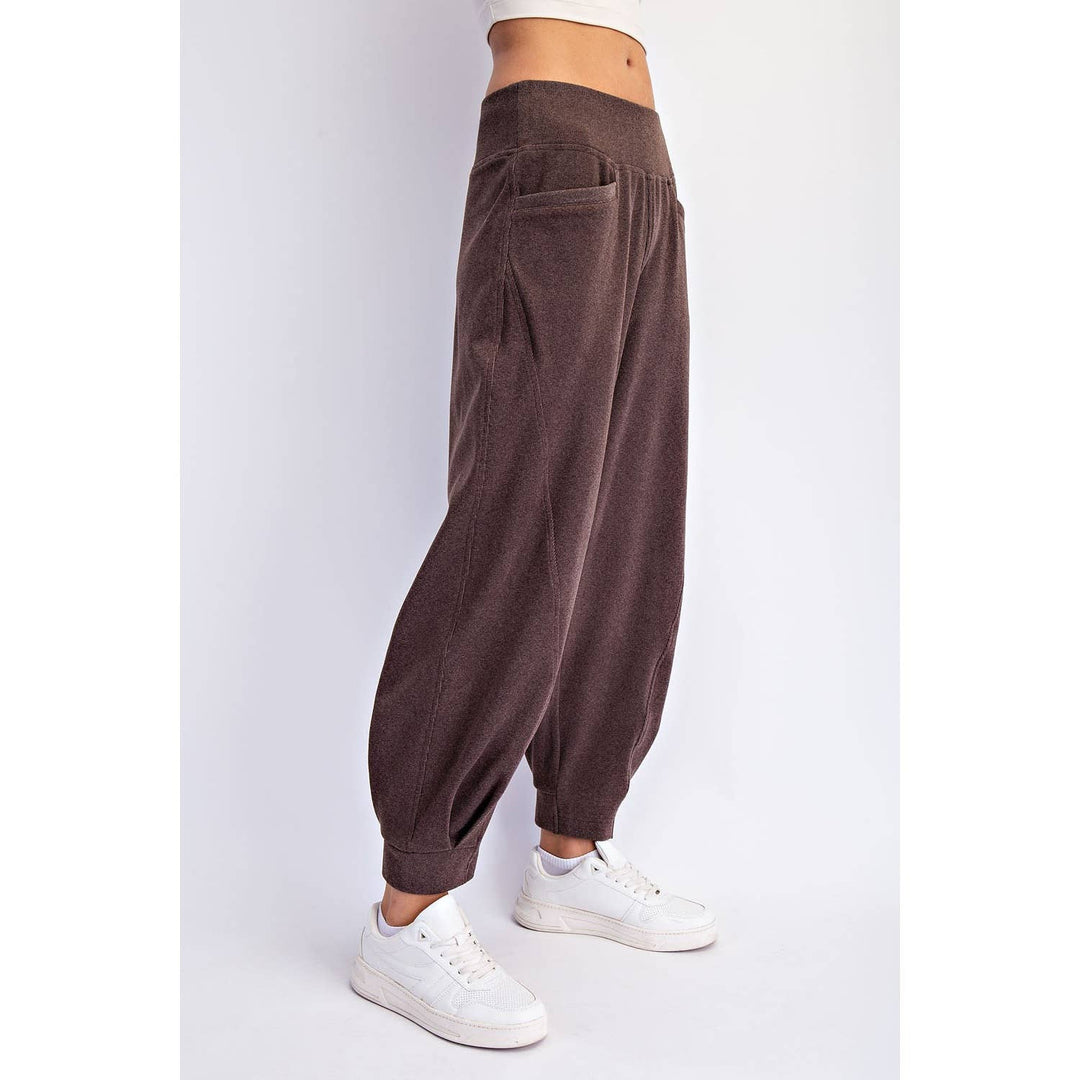 Ease Rib Cocoon Pant – Espresso