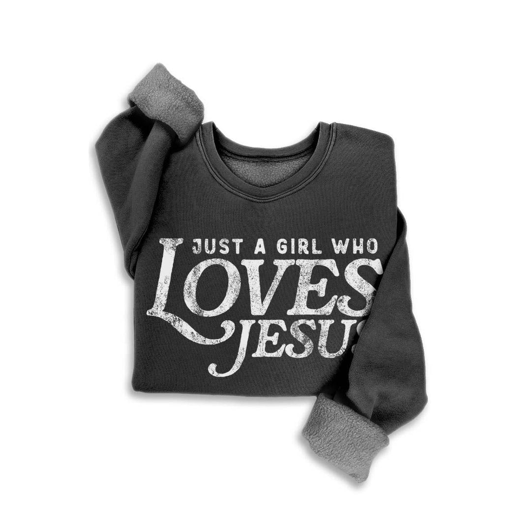 Just a Girl Who Loves Jesus Crewneck