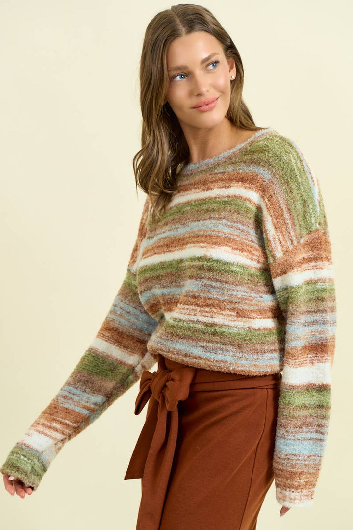 Mara Stripe Sweater - Baycreek & Co