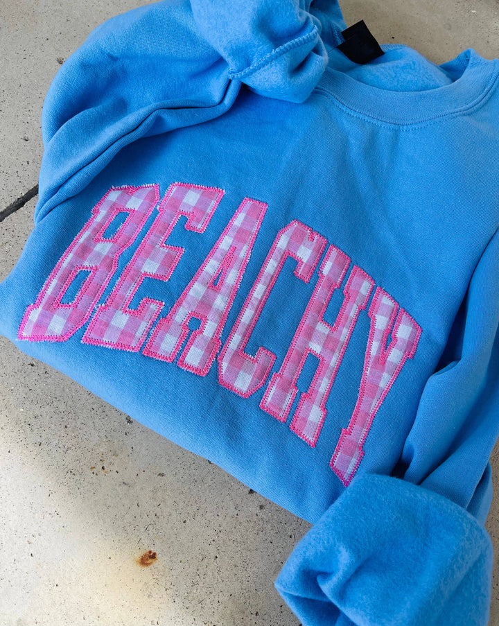 Beachy appliqué crewneck.  - Baycreek & Co