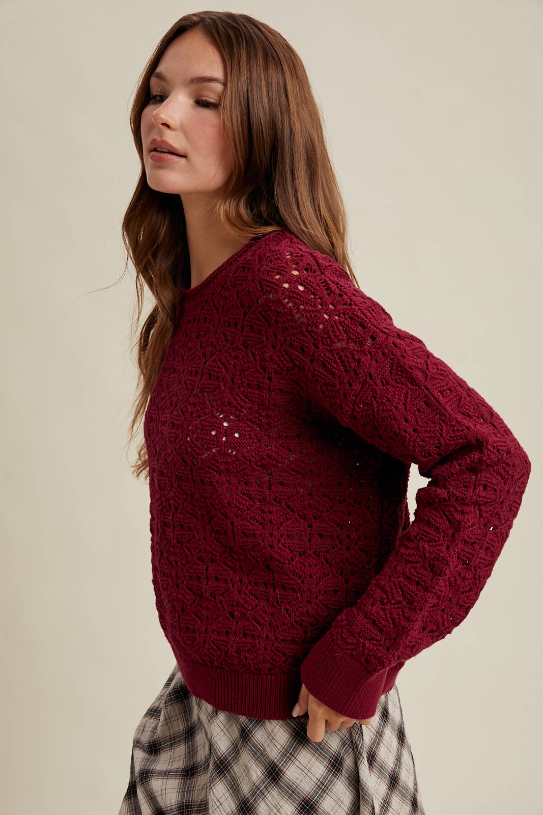 Maribel Crochet Sweater