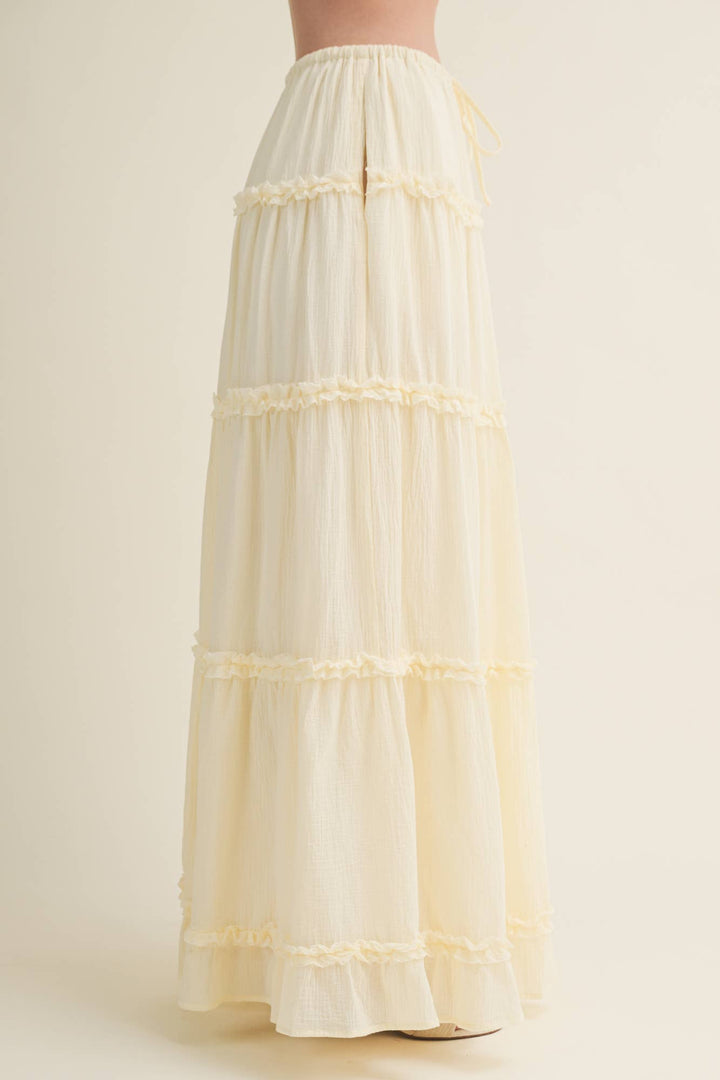 Ruffle Tier Maxi Skirt - Baycreek & Co