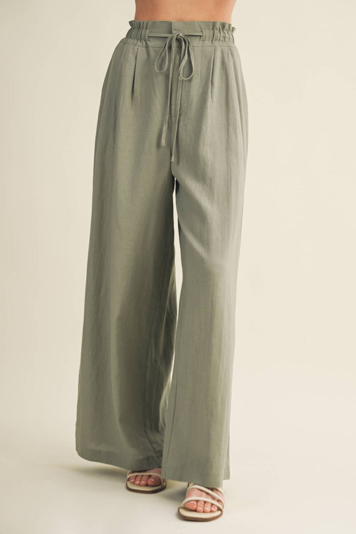 Medow Pleated Pants - Baycreek & Co
