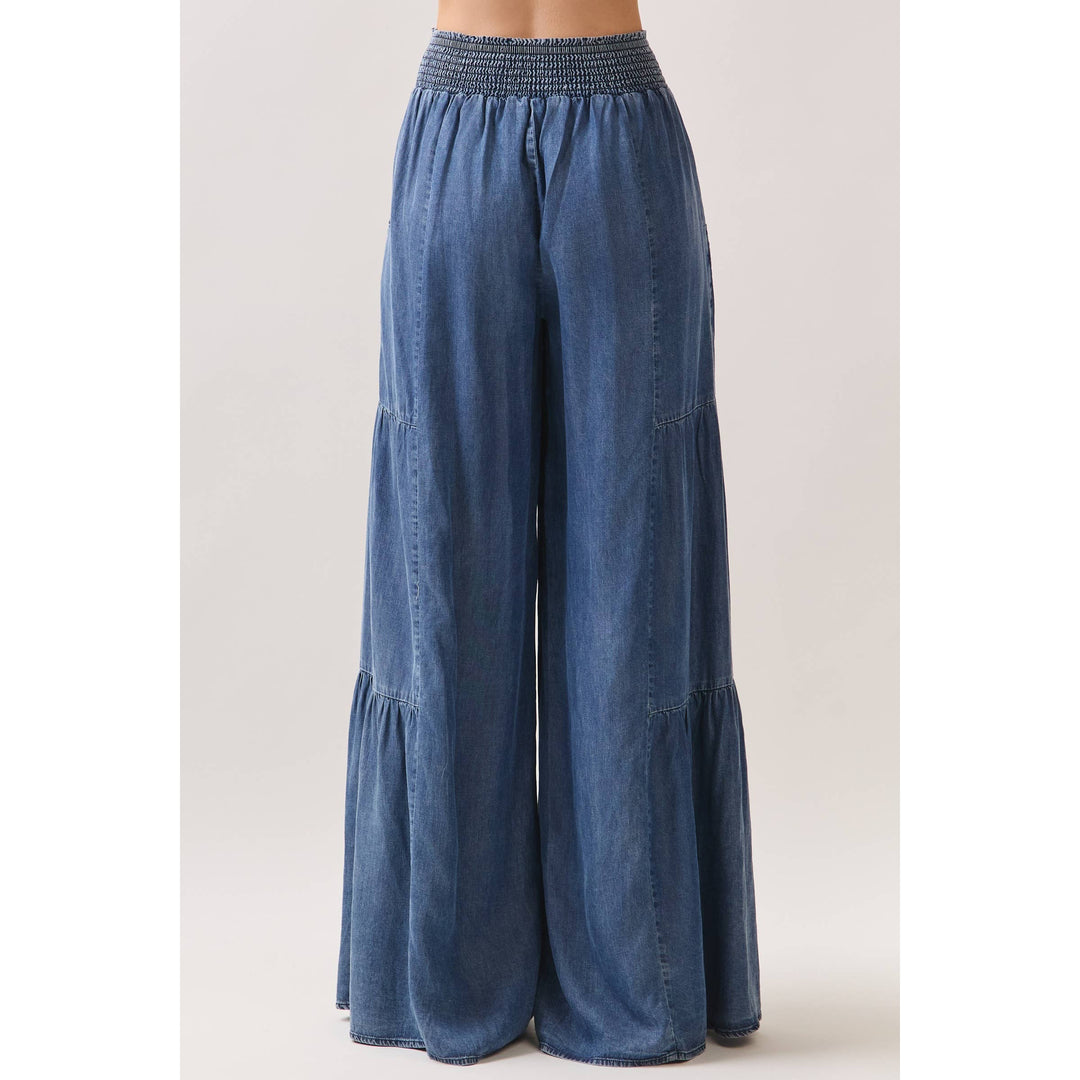 DENIM TENCEL WIDE LEG PANTS - VP3587A - Baycreek & Co