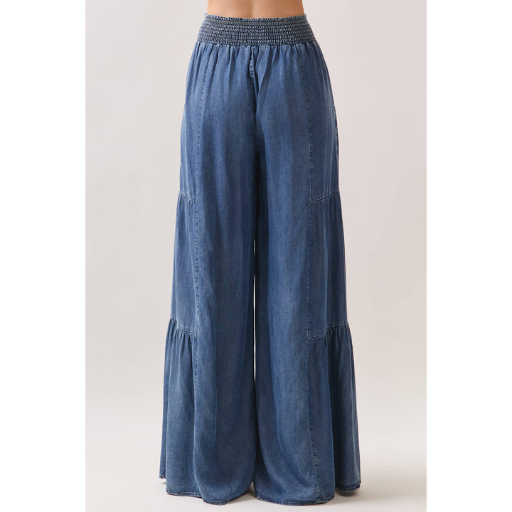 DENIM TENCEL WIDE LEG PANTS - VP3587A - Baycreek & Co