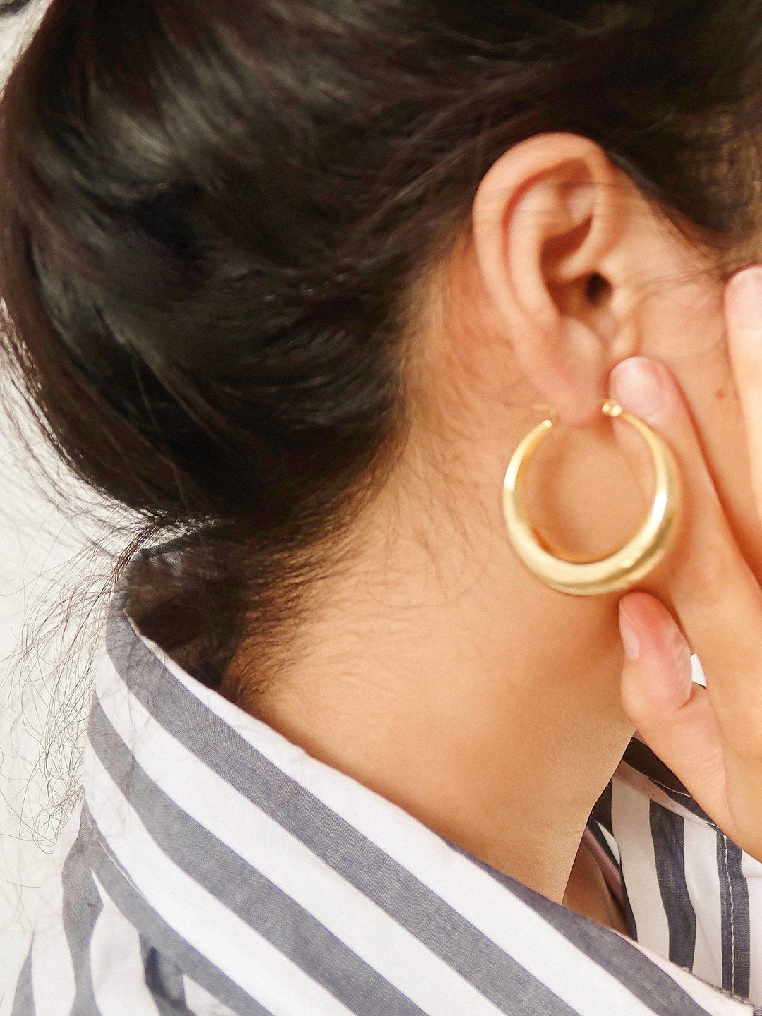 Galene Classic Large Hoop Earring