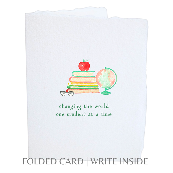 World Changer Teacher Appreciation | Student Greeting Card - Baycreek & Co