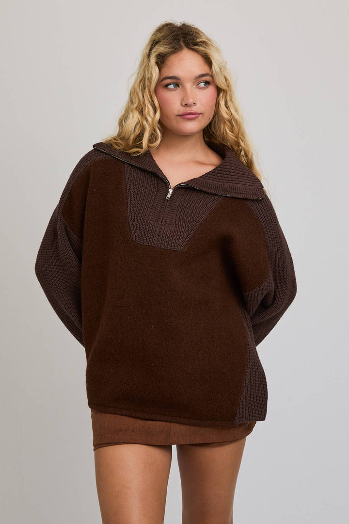 Mocha Ridge Quarter Zip