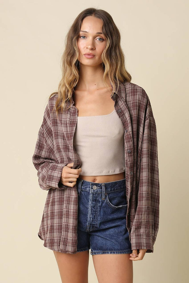 Spencer Plaid Oversized Shirt