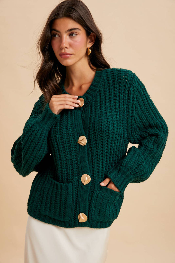 Evergreen Chunky Cardigan
