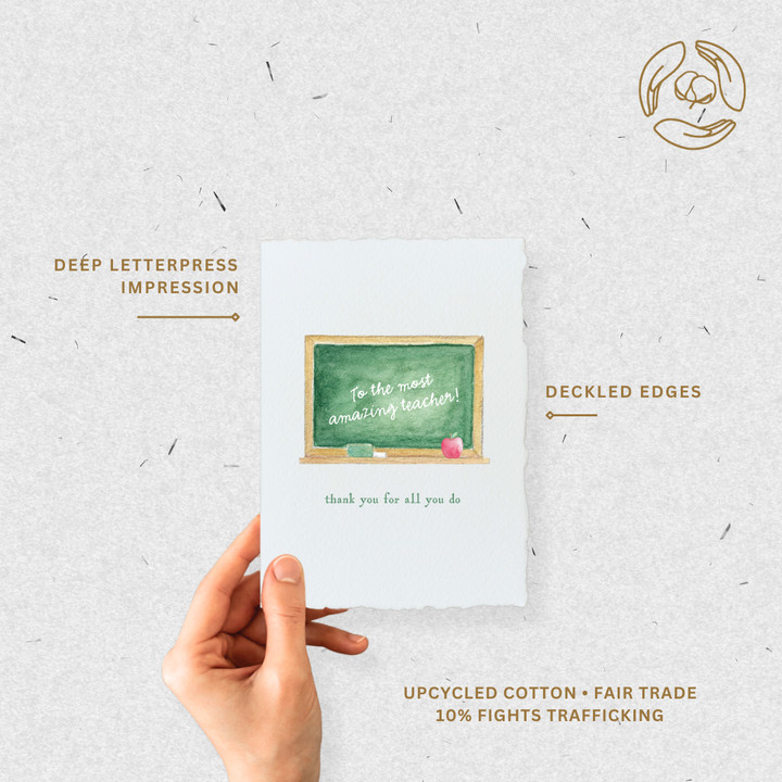 Chalkboard Amazing Teacher Appreciation | Greeting Card - Baycreek & Co