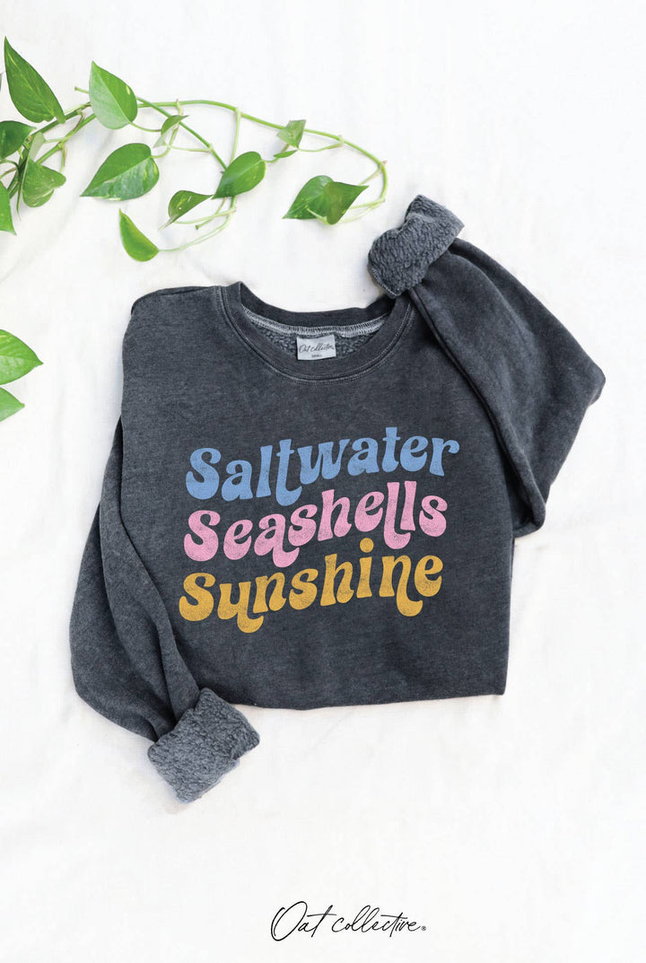 Saltwater, Seashells Crewneck