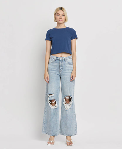 Super High Rise Wide Leg Jeans