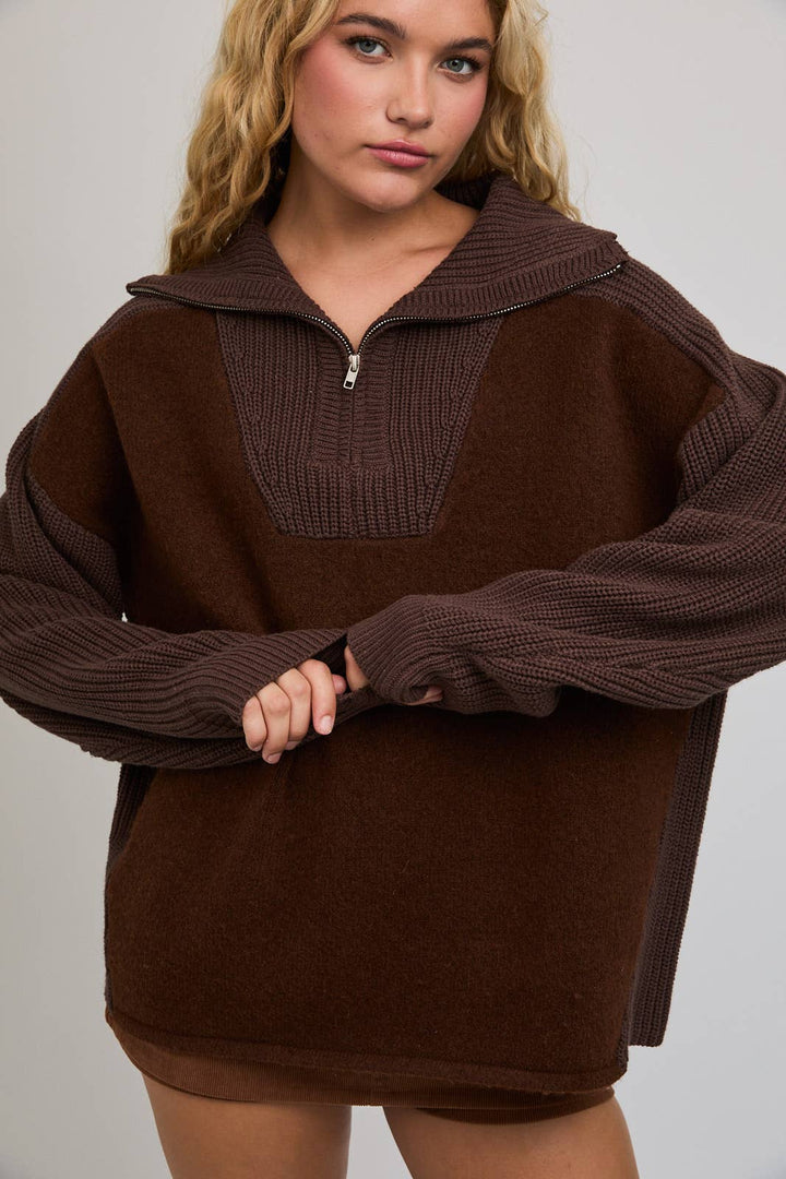 Mocha Ridge Quarter Zip