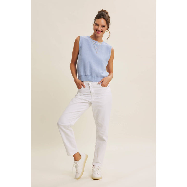 UNEXPECTED TWIST CONTRAST BOW BACK SWEATER TOP - Baycreek & Co