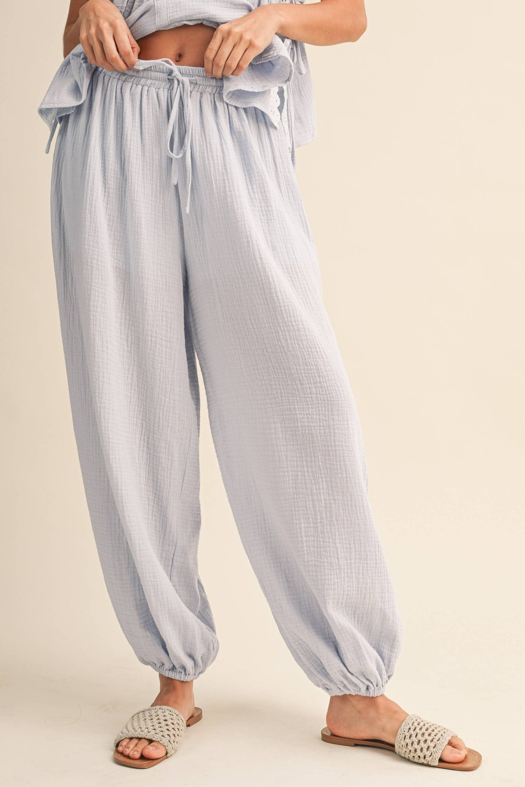 IST6468 TOP EDGE CONTRAST STRAPLESS TOP AND PANTS - Baycreek & Co