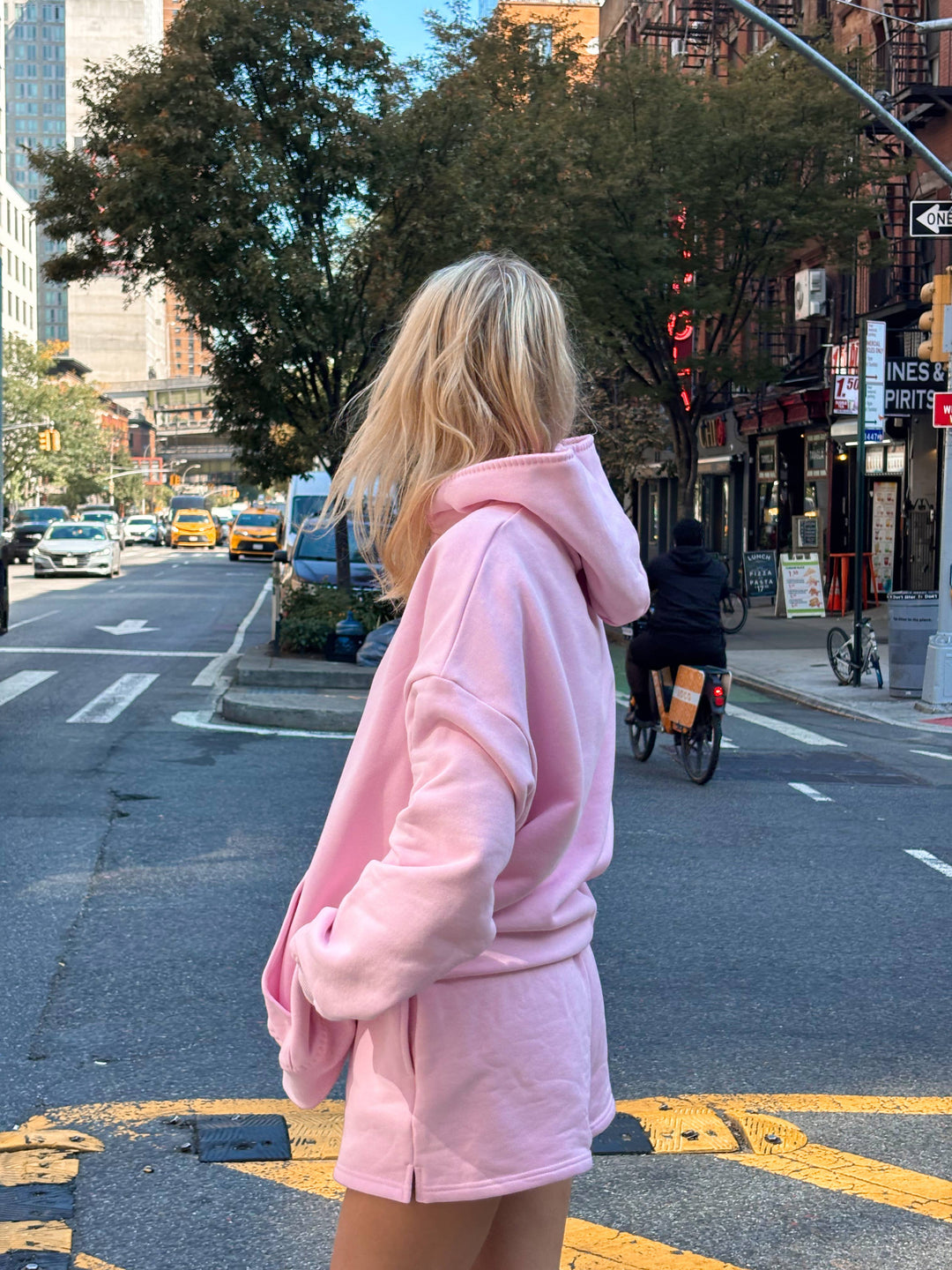 Light Pastel Magenta Stitched Sunkissedcoconut Logo Hoodie 100% Cotton - Baycreek & Co