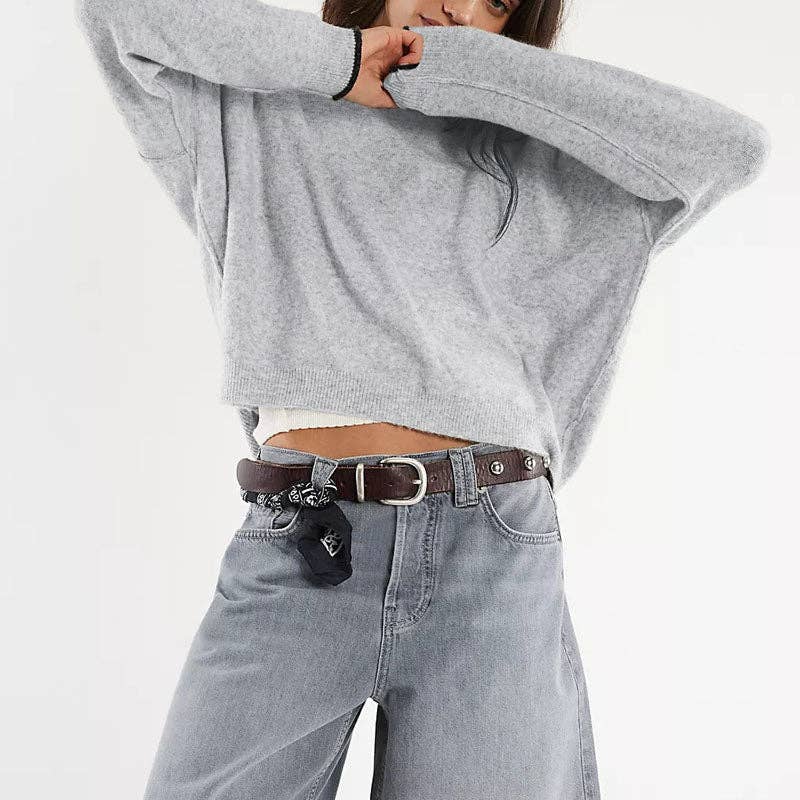 Trendy Crew Neck Long Sleeve Sweater DP25E517 - Baycreek & Co